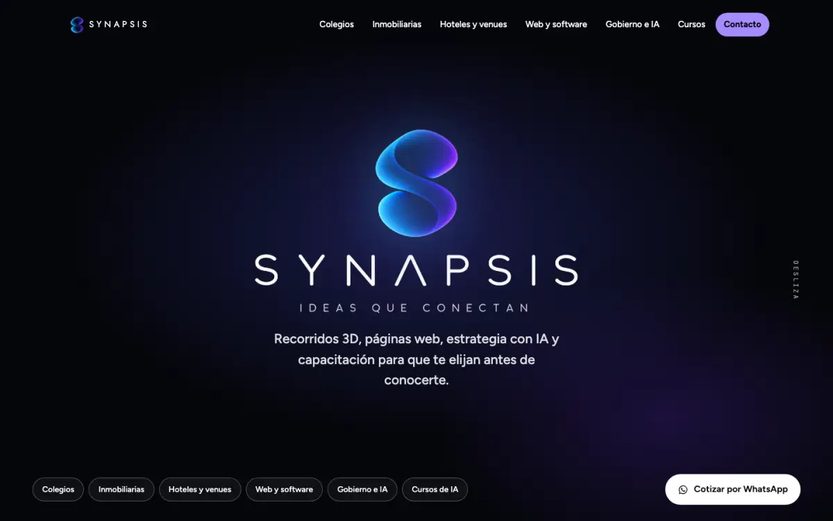 Sitio web de Synapsis